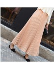 Colorfaith 2019 kobiety na co dzień szyfonowa Maxi spódnica wiosna lato plisowana wielu kolorach mody spalony wysokiej talii dłu