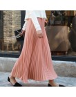 Colorfaith 2019 kobiety na co dzień szyfonowa Maxi spódnica wiosna lato plisowana wielu kolorach mody spalony wysokiej talii dłu