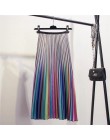 Marwin 2019 wiosna nowy-Coming kobiety spódnice Rainbow paski-line połowy łydki spódnice High Street europejski styl wysokiej ja