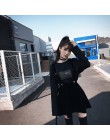 Damska spódnica Harajuku aksamitne Punk miłość klip pasek spódnica dla kobiet panie Mini spódnice czarny