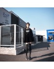 Damska spódnica Harajuku aksamitne Punk miłość klip pasek spódnica dla kobiet panie Mini spódnice czarny