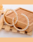 MINHIN Piękna Biała Perła Dekoracji Hoop Kolczyki Dla Dziewczyny Specjalne Akcesoria Ślubne Biżuteria Hurtowych Na Dziewczynę