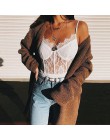 Kryptograficzna modna siatka Sheer koronkowe body 2019 lato drążą pasy Bralette body Teddy Streetwear kobiety topy Chic