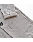 Bawełniana pościel lato garnitur kobiet 2 sztuk zestaw dres dla kobiet luźne Blazer & łuk elastyczny pas krótki Pant Suits wysok