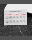 E0126 Moda Mieszania Kryształ Simluated Pearl Stadniny Kolczyki 6 para/zestaw Błyszczące wiele Kolczyki Biżuteria Dla Kobiet Dzi