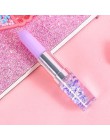1Pc kreatywny Bling Bling szminka kształt brokat długopis żelowy Quicksand 0.5mm długopis signature papiernicze szkolne materiał