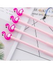1 sztuk Kawaii Cartoon 0.38mm pisanie szczęście różowy Flamingo długopis żelowy długopis signature Escolar Papelaria szkolne mat