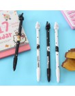 Kot powłoki długopis żelowy DIY artykuły biurowe i szkolne Smooth pisanie czarnym tuszem 0.5mm długopis 1 sztuk