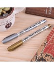 1 PC Marker z farbą kolor metalowy długopis technologii złoto i srebro 1.5mm do Marker z farbą materiały studenckie MP550 Marker