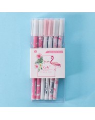 Zielone rośliny Flamingo Sakura długopis żelowy długopis signature Escolar Papelaria szkolne materiały biurowe upominek promocyj