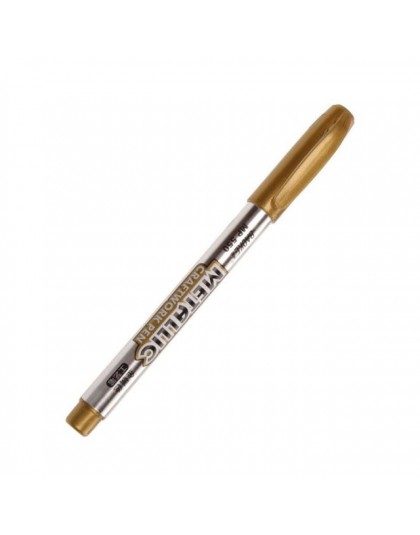 1 PC Marker z farbą kolor metalowy długopis technologii złoto i srebro 1.5mm do Marker z farbą materiały studenckie MP550 Marker
