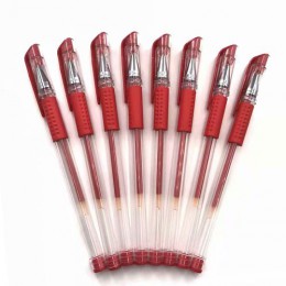 8 sztuk/zestaw czerwony niebieski czarny atrament Gel Pen 0.5mm pisanie neutralne długopisy proste pióro dla studentów szkoły ma