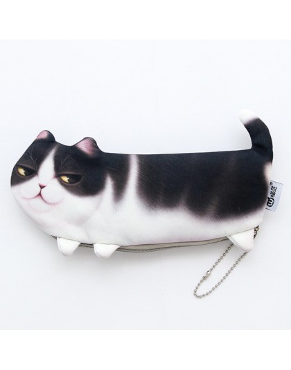 2019 nowy Kawaii nowość symulacja Cartoon piórnik kotem ściereczka szkolne przybory papiernicze długopis torba prezent dla dziew