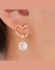 AAA + Proste Nowy Projekt Rhinestone Krystaliczna Srebrny Stadniny Kolczyki Piercing Uszu Szpilki dla Kobiet Wedding Party Preze