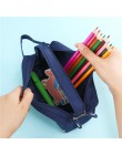 Piórniki szkolne torba пенал jednolity kolor płótno o dużej pojemności przybory szkolne Lapis magazyn materiałów piśmienniczych 