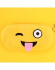 Kawaii długopis do kartonu przypadku Totoro pluszowe uśmiech twarz Emoji uroczy piórnik szkoła Minecraft etui trousse scolaire s