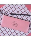 Uroczy piórnik białe kropki piękne wodoodporne PU skórzany długopis torba biurowe biuro szkolne ołówek torba różowy czarny