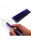 20 sztuk wymazywalnej długopis 0.5mm pisanie stalówki pręt niebieski czarny atrament długopis napełniania szkoły uczeń nadające 