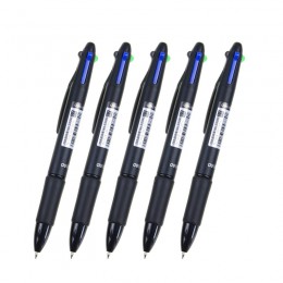Wielokolorowe pióro drobny punkt 4 w 1 kolorowe chowane długopisy, wielofunkcyjny długopis, (0.7mm)