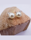 MISANANRYNE Symulowane Okrągły Perłą Stud Kolor Srebrny Ze Stali Nierdzewnej Słodkie Cat Kolczyk Moda Ślubna Biżuteria Pearl