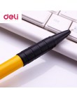 Deli 1 sztuk długopis szkolne materiały papiernicze 0.7mm wciśnięty długopis 4 kolor piłka plastikowa długopis szkolne i biurowe