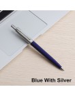 1 sztuk GENKKY długopis metalowy materiał naciśnij styl długopisy szkolne biurowe pisanie punkt 0.7mm atrament kolory czarny nie