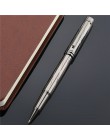 Luksusowe srebrny poszycia długopis metalowy piłkę długopisy szkolne Vulpen biurowe pióropusz Penna stilografica Vulpen boligraf