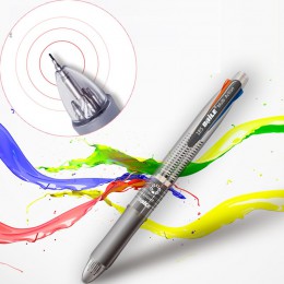 5 w 1 wielokolorowy długopis Kawaii pisaki zawiera 4 kolory długopis i 1 automatyczny ołówek dla studentów prezent śliczne artyk