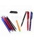 12 sztuk/partia wymazywalnej długopis zestaw do napełniania 0.5mm niebieski/czarny/czerwony pióro atramentowe pręt do szkoły biu