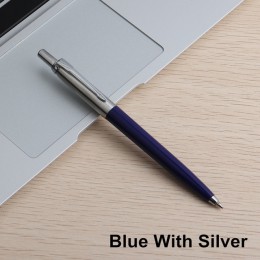 1 sztuk GENKKY długopis biuro handlowe naciśnij metalowy długopis długopisy prezent rdzeń pióra Solventborne Automatic Ball dług