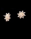 2017 Nowy!!! Panie Kryształ Płatek Śniegu Bijoux Oświadczenie Stadniny Kolczyki Dla Kobiet Kolczyk Biżuteria Darmowa Wysyłka E27