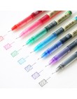 JIANWU 7 sztuk/zestaw kolorowe proste płynny żel pióro artystyczny czcionki kreatywny nijaki pióro biznes szkolne materiały biur