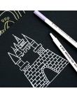 2017 nowy Sta 10 kolory metalowe Marker długopis Diy Scrapbooking rzemiosło miękki pisak z pędzelkiem Marker do malowania długop