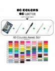 TouchFIVE art markery zestawy 30/40/60/80/168 kolory Anime student projekt szkic manga alkohol marker do rysowania (białe pióro)
