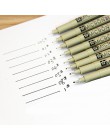 Markery na bazie wody rysunek liniowej pióro wielu rozmiar długopisy Fineliner dla Anime Comic szkicowania sztuka przybory papie
