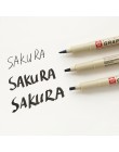 Sakura profesjonalnego Pigma marker do malowania pióro do rysowania szkic archiwalnych czarny atrament pędzel papiernicze animac