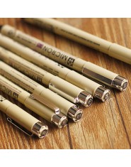 7 sztuk/zestaw Sakura Pigma Micron Pen igły pióro do rysowania wiele 005 01 02 03 04 05 08 Art markery