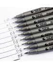 9 sztuk/partia STA na bazie wody szczotki markery różnej wielkości pigmentu Liner trójkątne długopisy Fineliner dla sztuka przyb