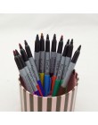 12 sztuk zestaw Yue Cai oleju pisaki kolorowe markery Art Pen permanentny kolor Marker długopis materiały biurowe