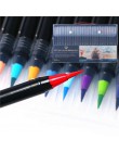Profesjonalny zestaw kolorowych flamastrów cienkie markery pisaki mazaki artykuły biurowe