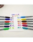 12 sztuk zestaw Yue Cai oleju pisaki kolorowe markery Art Pen permanentny kolor Marker długopis materiały biurowe