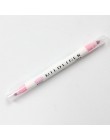 1 sztuk śliczne podwójne głowy fluorescencyjny długopis Milkliner zakreślacze kolorowy marker szkolne Kawaii