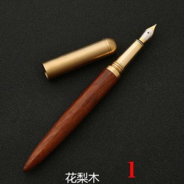 Wysokiej jakości luksusowy drewniany wieczne pióro pióro stalówka 0.7mm caneta tinteiro biuro Stylo pióropusz Penna stilografica