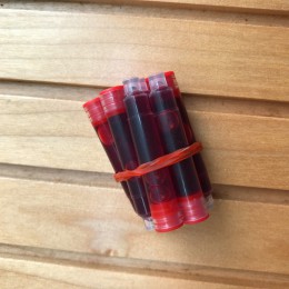 Najlepsza cena 60 sztuk jednorazowe niebieski czarny czerwony wieczne pióro wkłady długość wieczne pióro wkłady