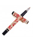 Wysokiej jakości luksusowe JinHao Dragon pióro wieczne Vintage 0.5MM stalówka pióra do pisania materiały biurowe caneta tinteiro