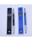 Metalowe ołówki mechaniczne 2.0mm 2B realizacji uchwyt na ołówek do szkicowania zestaw z 12 sztuk prowadzi pisania szkolne preze