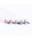 1pc śliczne Rainbow drewniane 2B ołówki Kawaii gradientu studentów cylindryczne ołówek dla dzieci prezent szkolne ołówek biurowe