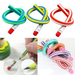 5 sztuk/partia kolorowe magiczne elastyczne miękkie ołówek z gumką piśmienne Student kolorowe kredki szkolne materiały biurowe