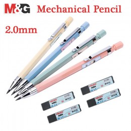 M & G ołówek mechaniczny 2.0mm własnych temperówka 2B ołówek wkłady automatyczny ołówek rysunek szkic materiały biurowe papierni