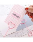 Notatnik na biurko Folder jednorożec klipsy w kształcie serca ślub sprzyja karteczka z miejscem uchwyt tabela zdjęcie numer Memo